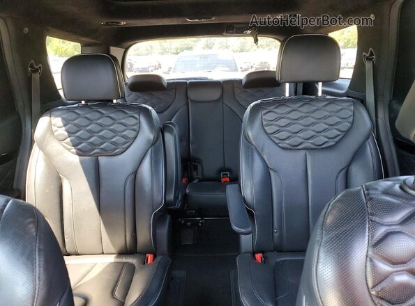 KM8R7DHE8MU259131 2021 HYUNDAI PALISADE Gray უკანა სავარძლების ხედი