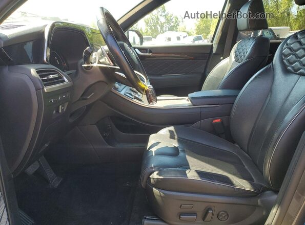 KM8R7DHE8MU259131 2021 HYUNDAI PALISADE Gray წინა სალონის ხედი