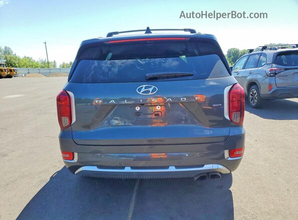 KM8R7DHE8MU259131 2021 HYUNDAI PALISADE Gray უკანა ხედი