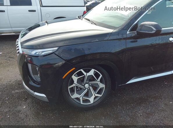 KM8R7DHEXMU186571 2021 HYUNDAI PALISADE Black Widok z przodu