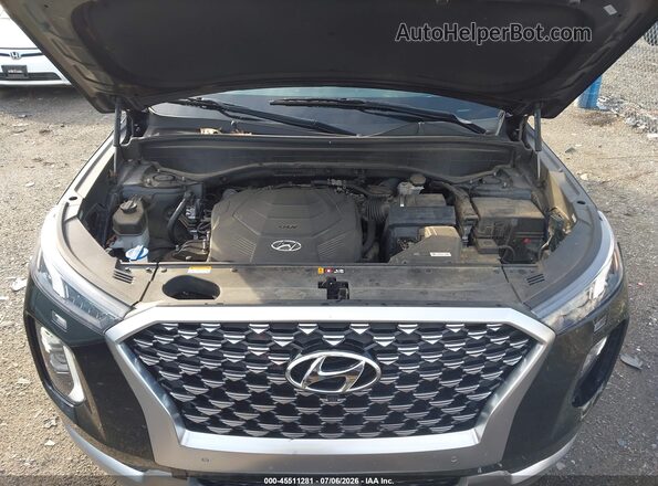 KM8R7DHEXMU186571 2021 HYUNDAI PALISADE Black Widok z tyłu