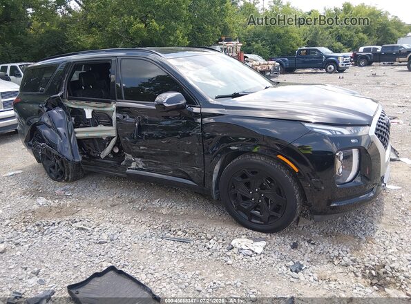KM8R7DHEXMU195125 2021 HYUNDAI PALISADE Black Widok wnętrza z tyłu