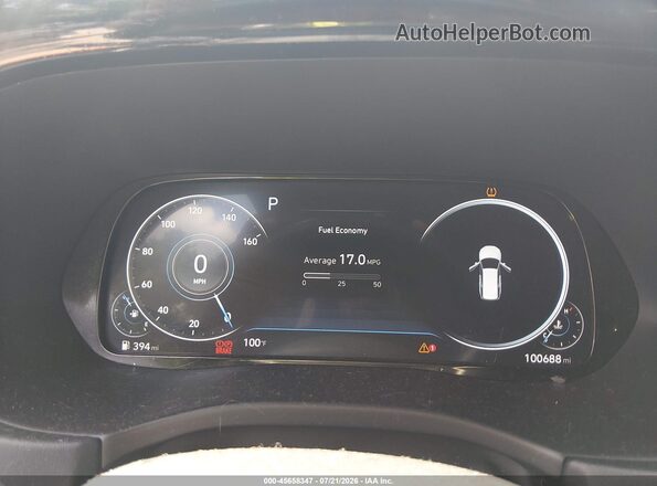 KM8R7DHEXMU195125 2021 HYUNDAI PALISADE Black Widok tylnych siedzeń