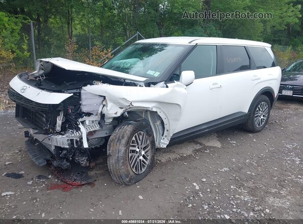 KM8RFES20TU101033 2026 HYUNDAI PALISADE White წინა მარცხენა ხედი სამი მეოთხედიდან