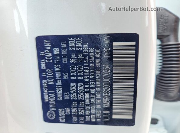 KM8RKES20TU070264 2026 HYUNDAI PALISADE Белый Вид подкапотного пространства