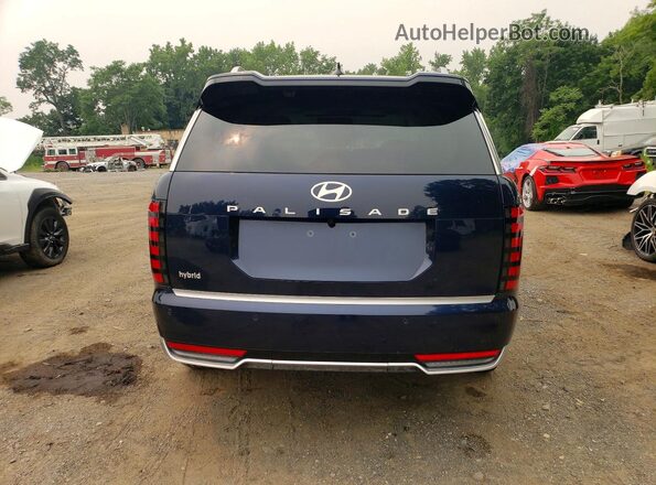 KM8RM5SA3TU031668 2026 HYUNDAI PALISADE Синий Вид сзади