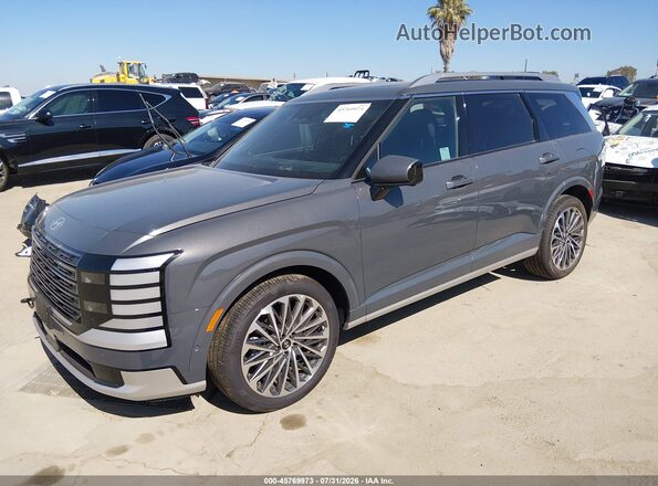 KM8RMESA5TU030263 2026 HYUNDAI PALISADE HEV Gray წინა მარცხენა ხედი სამი მეოთხედიდან