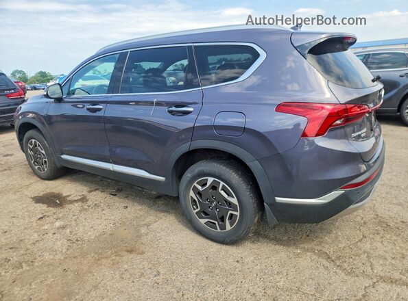 KM8S2DA17NU039794 2022 HYUNDAI SANTA Blue Trasero izquierdo