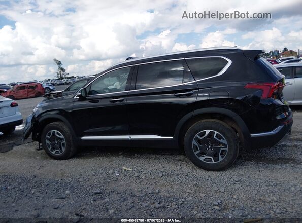 KM8S2DA1XNU057898 2022 HYUNDAI SANTA FE HYBRID Black Սալոնի 360 աստիճան տեսք