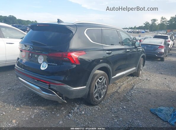KM8S3DA11MU008875 2021 HYUNDAI SANTA FE HYBRID Black Հետևի աջ
