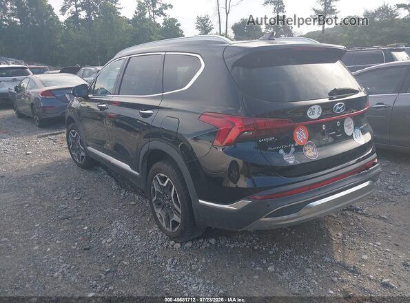 KM8S3DA11MU008875 2021 HYUNDAI SANTA FE HYBRID Black Հետևի ձախ
