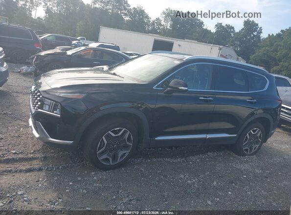 KM8S3DA11MU008875 2021 HYUNDAI SANTA FE HYBRID Black Սալոնի 360 աստիճան տեսք