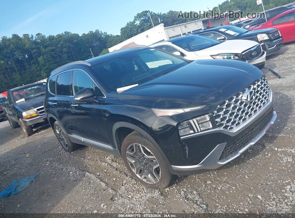 KM8S3DA11MU008875 2021 HYUNDAI SANTA FE HYBRID Black Սալոնի հետևի տեսք