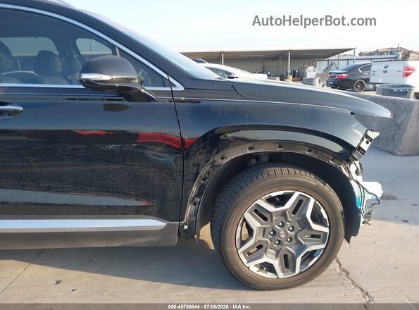 KM8S3DA12MU009601 2021 HYUNDAI SANTA FE HYBRID Черный Вид спереди