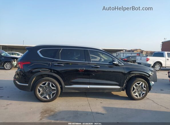 KM8S3DA12MU009601 2021 HYUNDAI SANTA FE HYBRID Черный Вид задней части салона