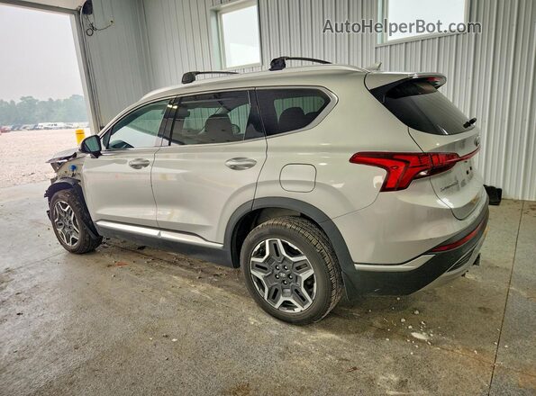 KM8S3DA15NU027401 2022 HYUNDAI SANTA Silver Trasero izquierdo