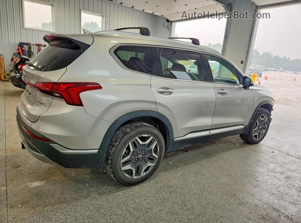 KM8S3DA15NU027401 2022 HYUNDAI SANTA Silver Trasero derecho