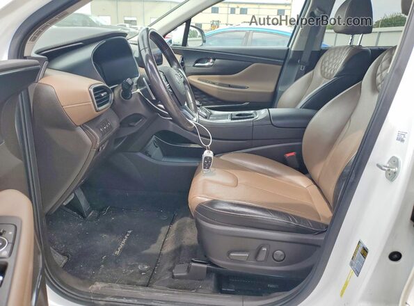 KM8S3DA19MU009627 2021 HYUNDAI SANTA White Vista interior delantera