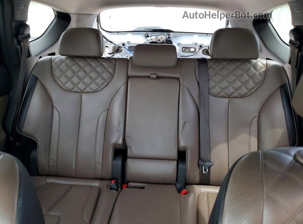 KM8S3DA19MU009627 2021 HYUNDAI SANTA White Vista de los asientos traseros