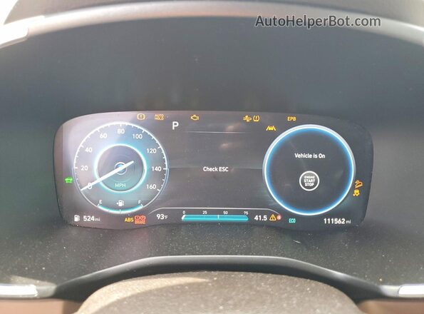 KM8S3DA19MU009627 2021 HYUNDAI SANTA White Vista del cuadro de instrumentos