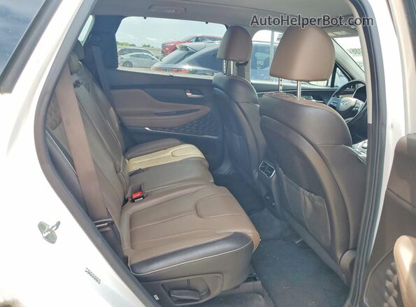 KM8S3DA19MU009627 2021 HYUNDAI SANTA White Vista interior trasera