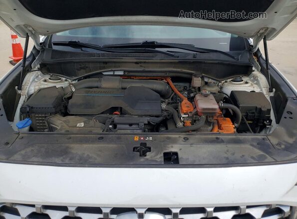 KM8S3DA19MU009627 2021 HYUNDAI SANTA White Vista del compartimento del motor