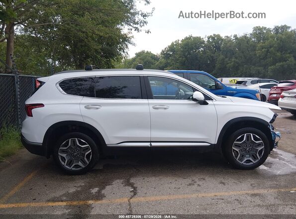KM8S5DA10NU040261 2022 HYUNDAI SANTA FE HYBRID White Вид задньої частини салону