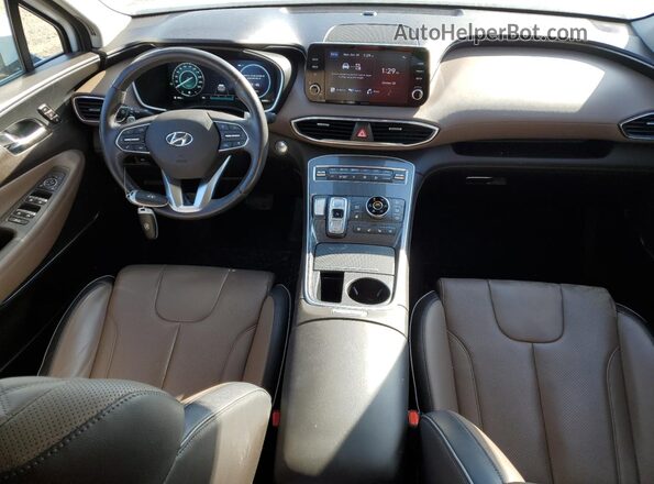KM8S5DA13MU003770 2021 HYUNDAI SANTA Белый Вид панели приборов