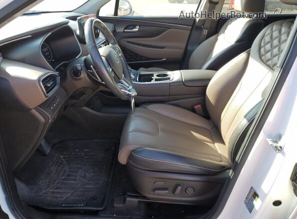 KM8S5DA13MU003770 2021 HYUNDAI SANTA Белый Вид салона спереди