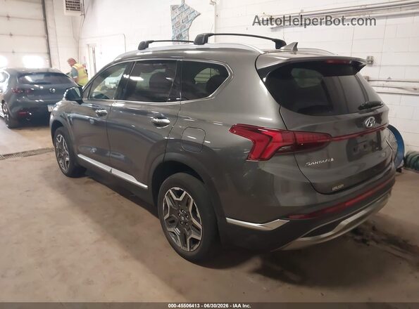 KM8S5DA16MU012379 2021 HYUNDAI SANTA FE HYBRID Gray Задня ліва чверть