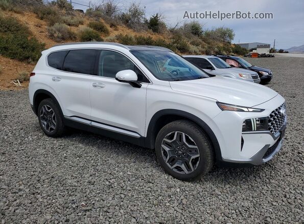 KM8S5DA19MU008519 2021 HYUNDAI SANTA Белый Передняя правая четверть