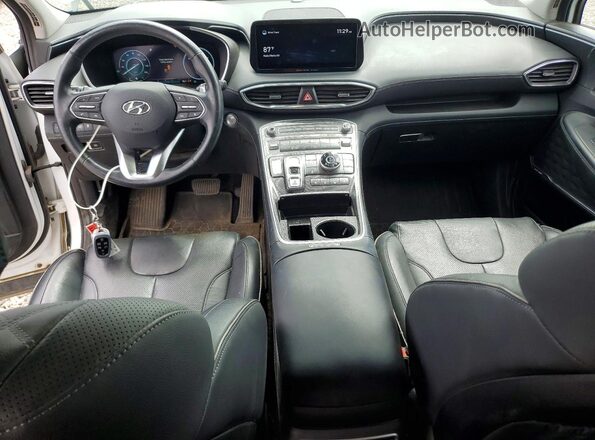 KM8S5DA19MU008519 2021 HYUNDAI SANTA Белый Вид панели приборов