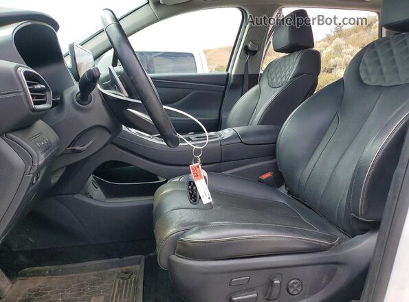 KM8S5DA19MU008519 2021 HYUNDAI SANTA Белый Вид салона спереди