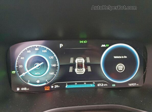 KM8S6DA25PU071773 2023 HYUNDAI SANTA Black Սարքավորումների վահանակի տեսք