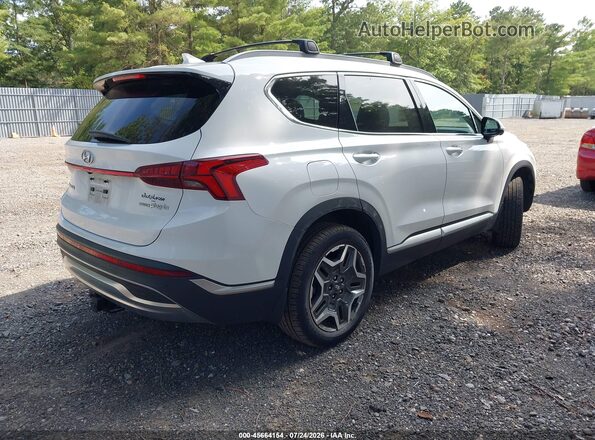 KM8S7DA2XNU037967 2022 HYUNDAI SANTA FE PLUG-IN HYBRID White Rear right