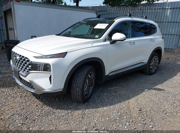 KM8S7DA2XNU037967 2022 HYUNDAI SANTA FE PLUG-IN HYBRID White Front left