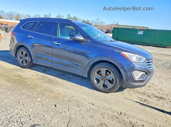 KM8SM4HF0GU133952 2016 HYUNDAI SANTA Blue Առջևի աջ