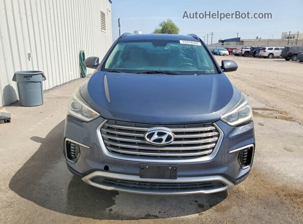 KM8SM4HF0HU167018 2017 HYUNDAI SANTA Blue წინა ხედი