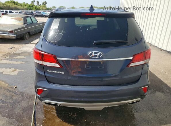 KM8SM4HF0HU167018 2017 HYUNDAI SANTA Blue უკანა ხედი