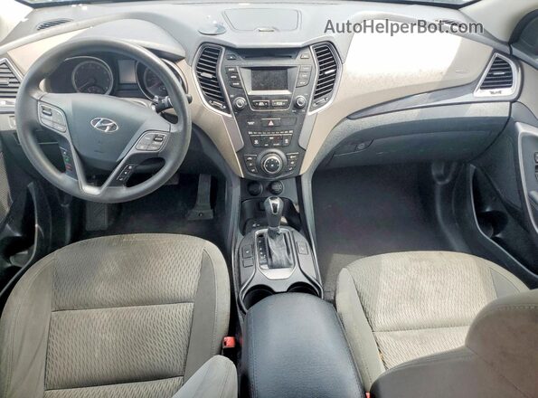KM8SM4HF2GU151739 2016 HYUNDAI SANTA Silver Vista del salpicadero