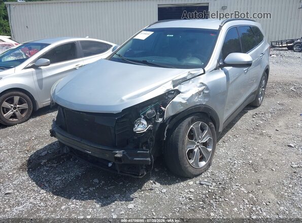KM8SM4HF2GU162160 2016 HYUNDAI SANTA FE Silver Առջևի ձախ երեք քառորդ տեսարան