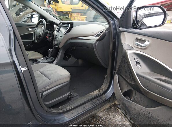KM8SM4HF2HU166369 2017 HYUNDAI SANTA FE Dark Blue წინა სალონის ხედი