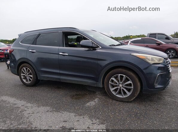 KM8SM4HF2HU166369 2017 HYUNDAI SANTA FE Dark Blue უკანა სალონის ხედი