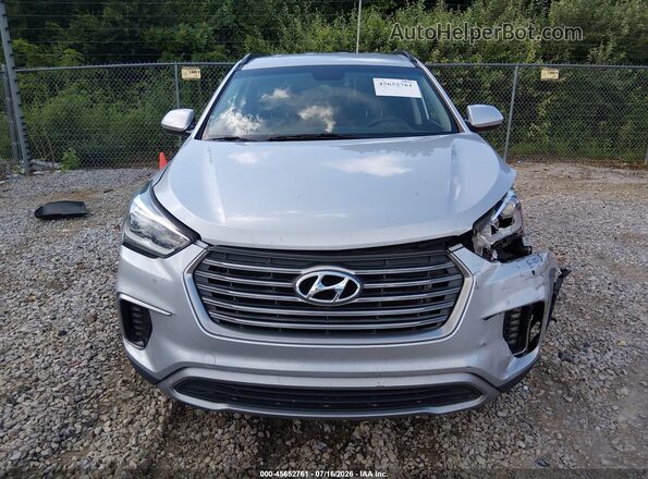KM8SM4HF2HU186749 2017 HYUNDAI SANTA FE Silver Widok zestawu wskaźników