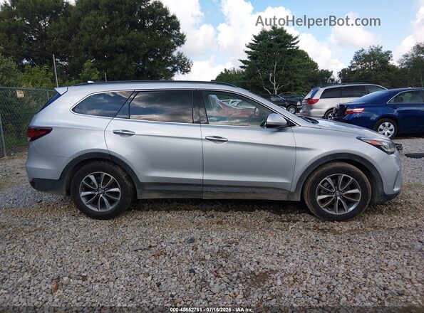 KM8SM4HF2HU186749 2017 HYUNDAI SANTA FE Silver Widok wnętrza z tyłu