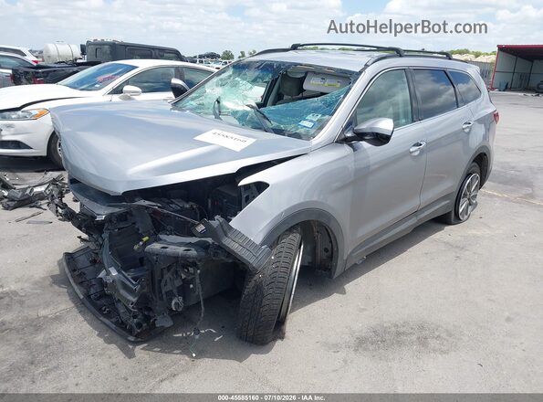 KM8SM4HF2HU188744 2017 HYUNDAI SANTA FE Серебряный Передняя левая четверть