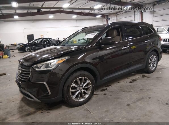 KM8SM4HF3HU208421 2017 HYUNDAI SANTA FE Black წინა მარცხენა ხედი სამი მეოთხედიდან
