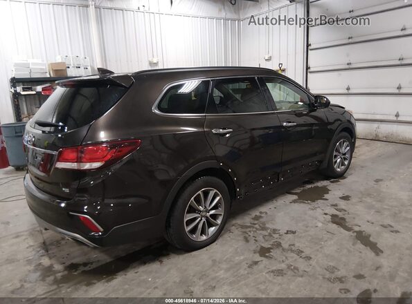KM8SM4HF3HU208421 2017 HYUNDAI SANTA FE Black უკანა მარჯვენა