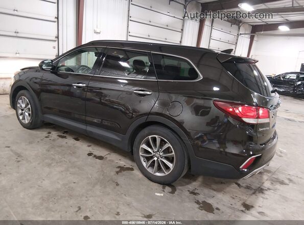 KM8SM4HF3HU208421 2017 HYUNDAI SANTA FE Black უკანა მარცხენა