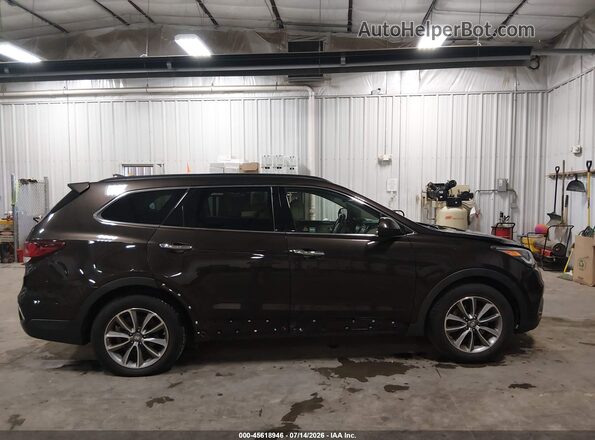 KM8SM4HF3HU208421 2017 HYUNDAI SANTA FE Black უკანა სალონის ხედი